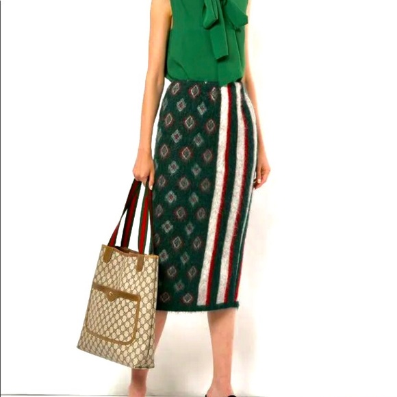 Authentic Gucci brown monogram coated canvas tote